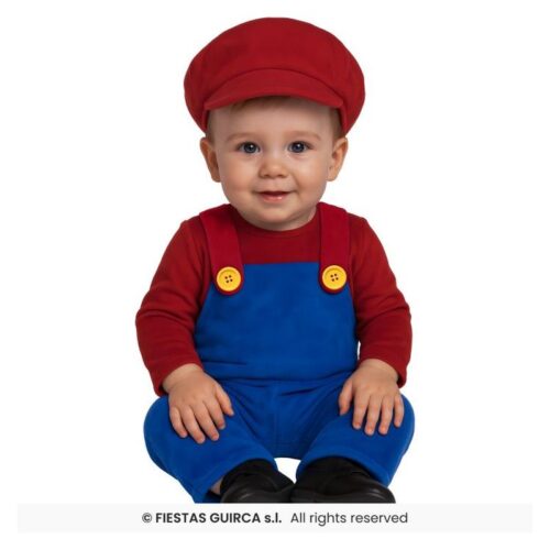 Guirca Disfraz de maquinista de tren para bebe Talla 12-18m con gorro 82062