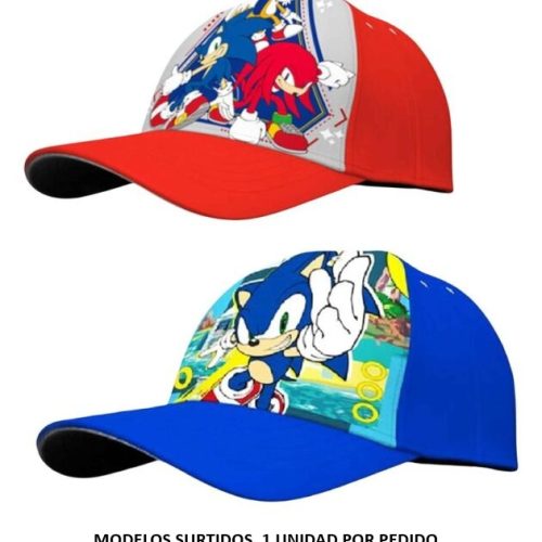 Kids Euroswan Gorra infantil del personaje Sonic en color rojo o azul (modelos surtidos)SN7150MC <