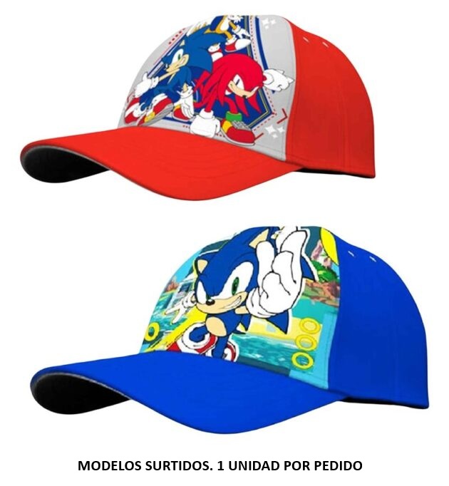 Kids Euroswan Gorra infantil del personaje Sonic en color rojo o azul (modelos surtidos)SN7150MC <