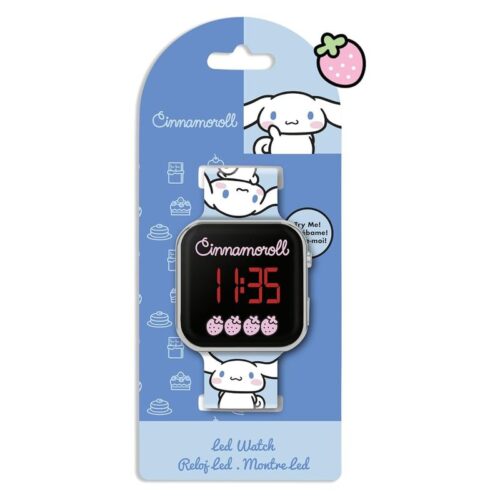 Kids Euroswan reloj LED de Cinnamoroll Sanrio amigo de Hello Kitty color celeste CIN0001