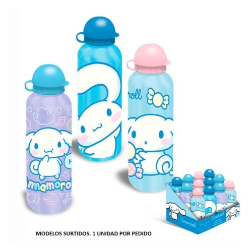Kids Euroswan botella de aluminio Cinnamoroll Hello Kitty 500ml color celeste (modelos surtidos) CIN0008