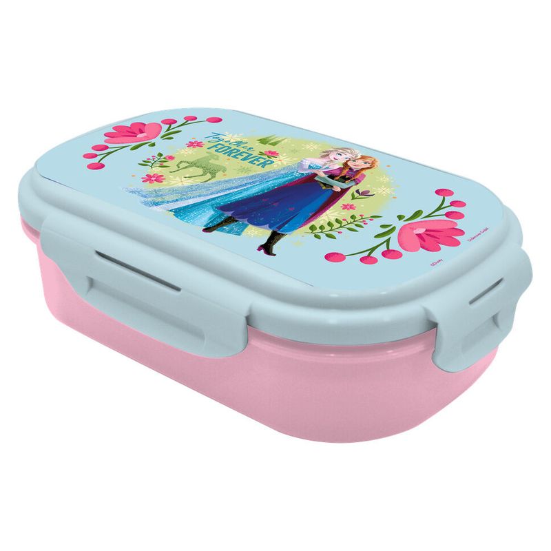 Kids Euroswan sandwichera con cubierto diseño Frozen de disney en color rosa FR50062
