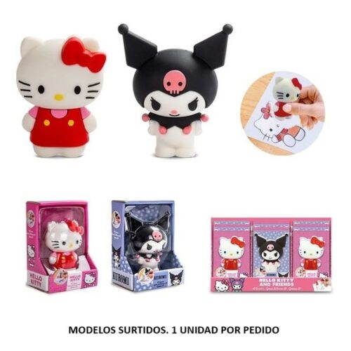 Kids Euroswan set de papelería con estuche de Hello Kitty and Friends goma de borrar HK00352