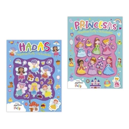 Libro de pegatinas Puffy modelos surtidos Saldaña CAD218