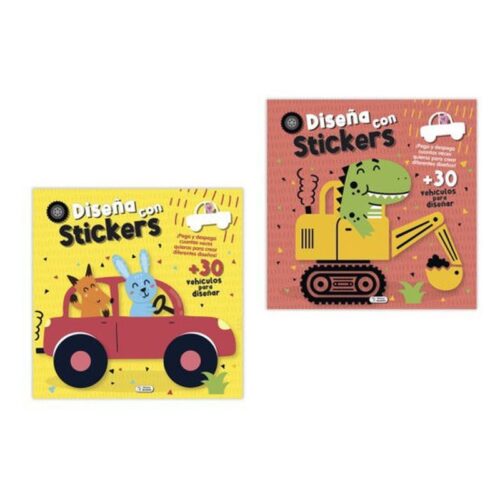 Libreta de diseño con stickers modelos surtidos Saldaña CAD236