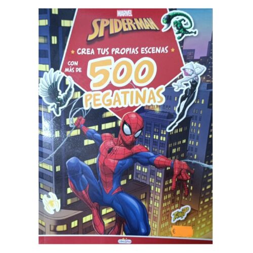 Libro Spiderman crea tus propias escenas con más de 500 pegatinas LD1031 SALDAÑA