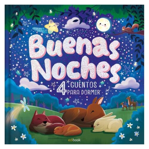 Libro de cuentos Buenas noches con cuatro cuentos para dormir Saldaña EDI0204