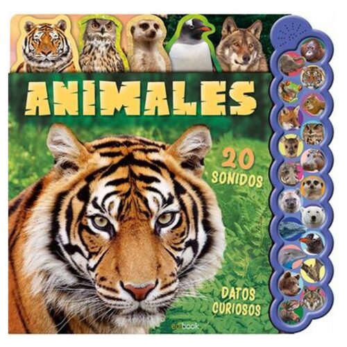 Libro interactivo Animales 20 sonidos y datos curiosos Saldaña EDI0207