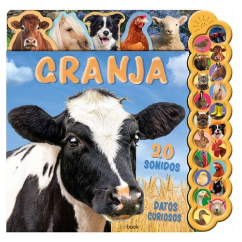 Libro interactivo 20 sonidos de la granja y datos curiosos Saldaña EDI0208