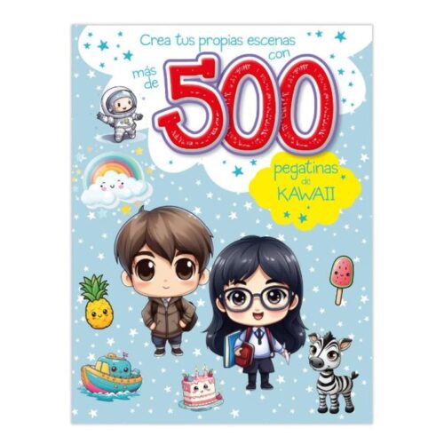 500 pegatinas Kawaii crea tus propias escenas Saldaña 141-5