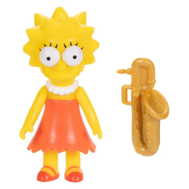 Jakks figura Lisa Simpson con saxo de Los Simpsons 6,3cm 40116 - Imagen 2