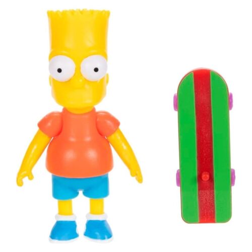 Jakks figura Bart Simpson con skate de Los Simpsons 6,3cm 41538