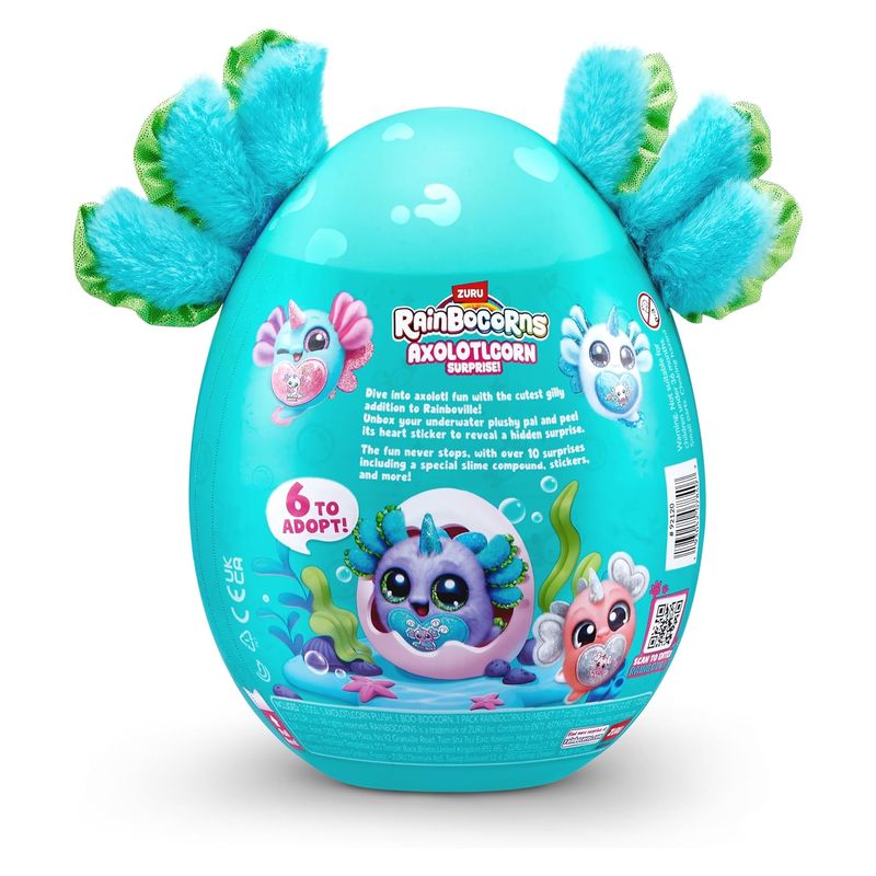 Zuru Peluche coleccionable Rainbocorns Axolotlcorn Suprise Lulu morado 92120 - Imagen 2