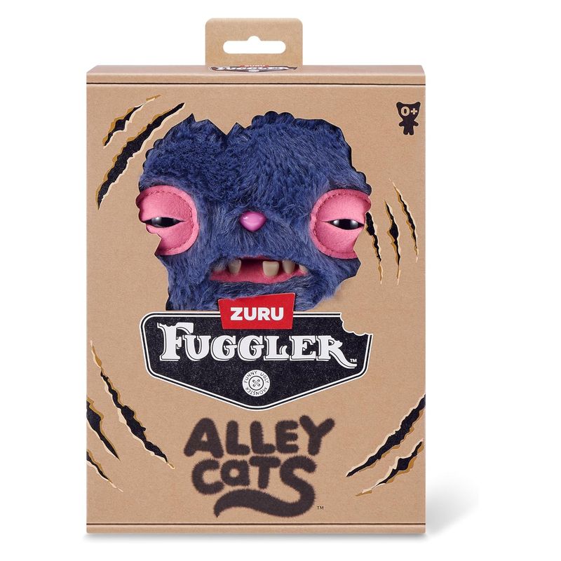Zuru Peluche Fuggler Alley Cat Cheeze gris 15752 - Imagen 2