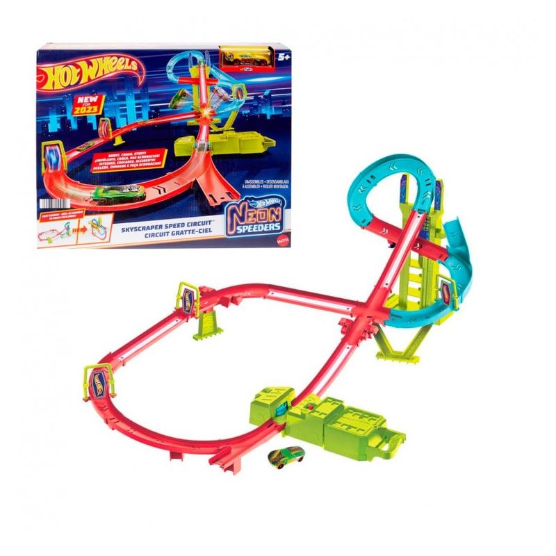 Mattel Hot Wheels Pista Neon Speeders A toda velocidad HPC07