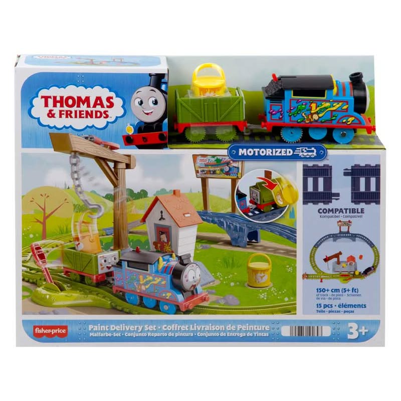 Mattel Tren motorizado y vías Thomas & Friends Paint Delivery HTN34 - Imagen 2