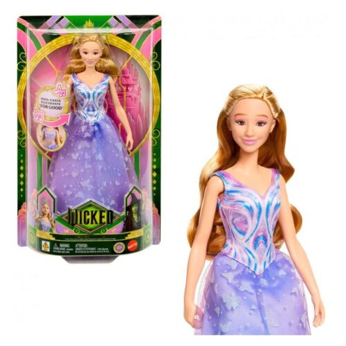 Mattel Muñeca articulada Glinda Upland musical vestido lila Wicked JFM10