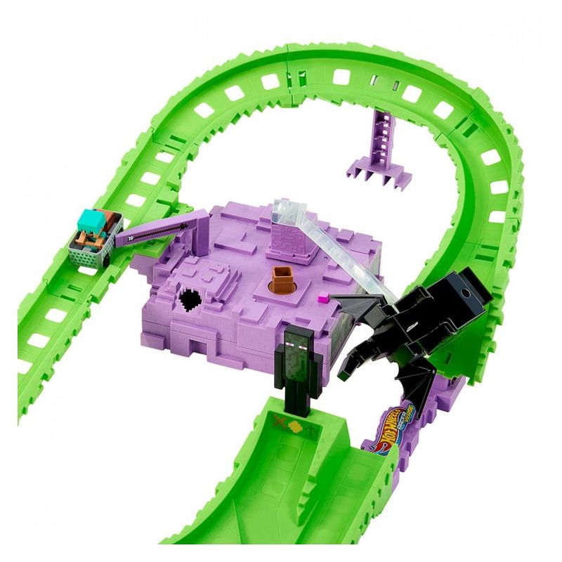 Mattel Pista Hot Wheels Raceverse Minecraft Truckset JFP34 - Imagen 2
