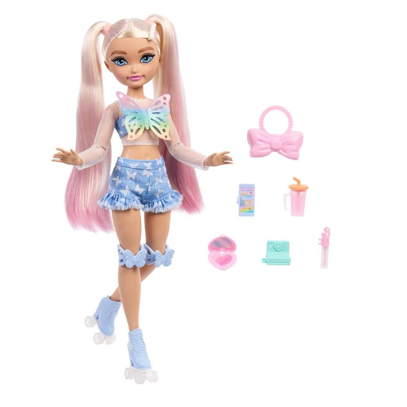 Mattel Barbie Malibú Patinadora Dream Besties con accesorios JFX96 - Imagen 2