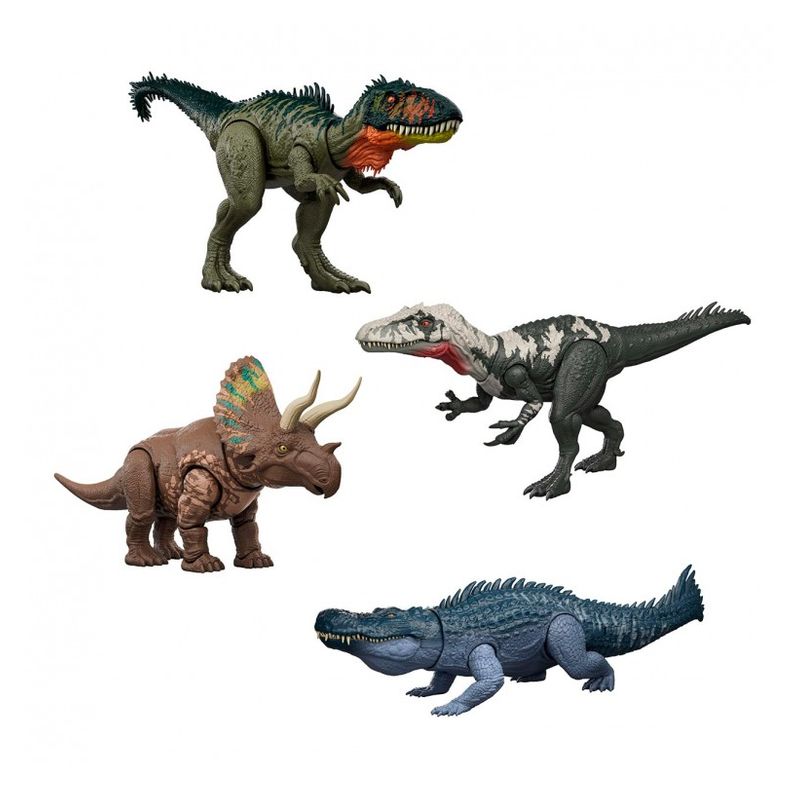 Figura Dinosaurio inspirada Jurassic World El Renacer Gigantic Trackers (Modelos Surtidos) JGB93