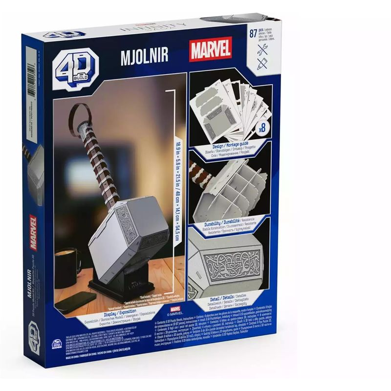 Spin Master Puzzle 4D kit de construcción Martillo De Thor 6069816 - Imagen 2