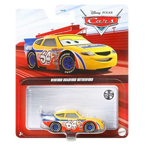 Mattel minicoche Disney Cars Winford Bradford Rutherford metal GCC60
