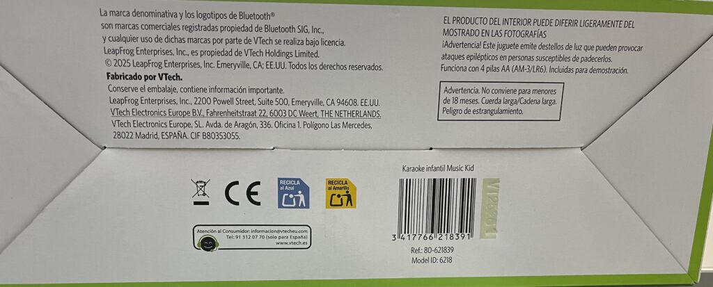 Advertencia y seguridad