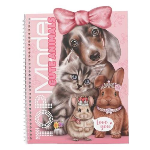 Depesche Cuaderno de pegatinas Top Model Cute Animals Dress Me Up 13736