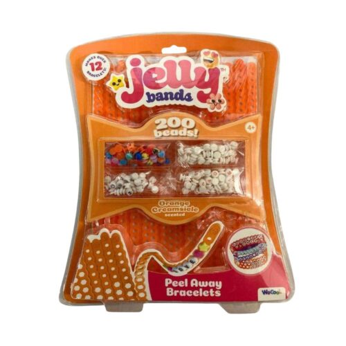 Bizak Crea tu pulsera Jelly Band DIY 200 abalorios naranja 63335564-3