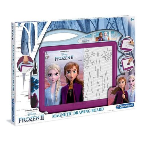 Clementoni Pizarra magnética Disney Frozen 2 con Elsa y Anna 15290