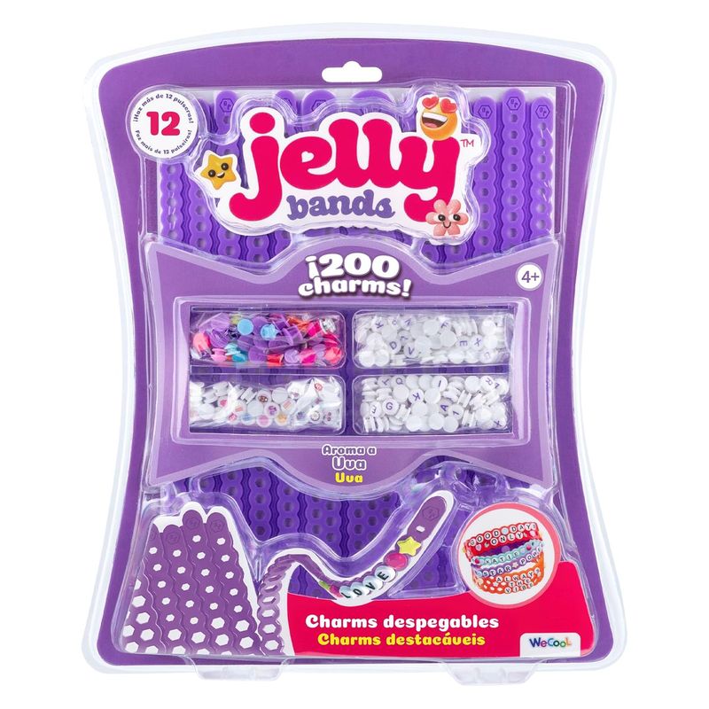 Bizak Crea tu pulsera Jelly Band DIY 200 abalorios uva 63335564-2