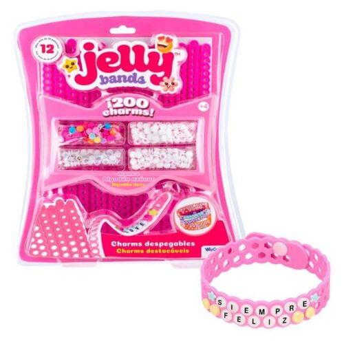 Bizak Crea tu pulsera Jelly Band DIY 200 abalorios algodón de azúcar 63335564-4