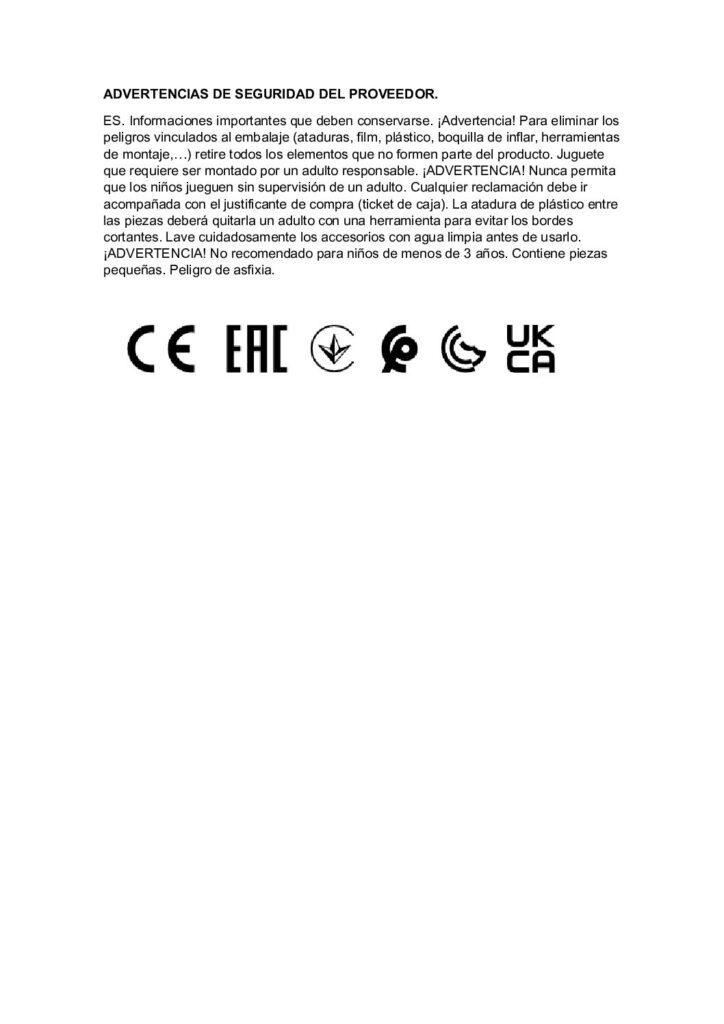 Advertencia y seguridad