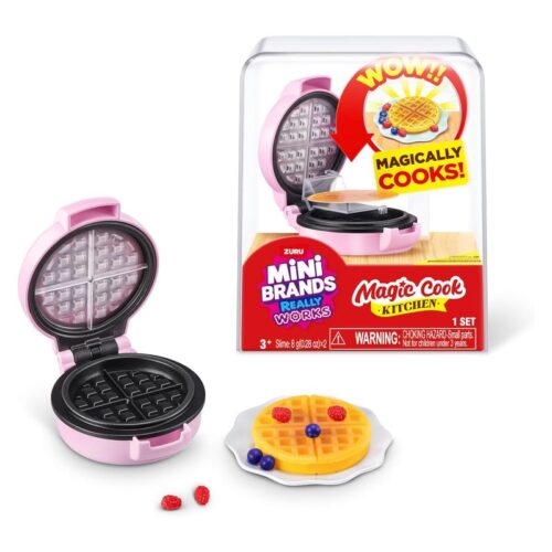 Mini Brands Máquina Gofres Rosa Magic Cook Kitchen 77789-GOFRES