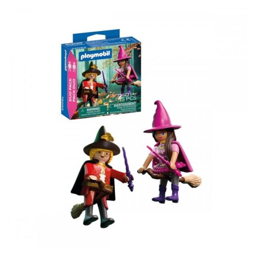 Playmobil 72023 Duo Pack Bruja con su escoba y mago