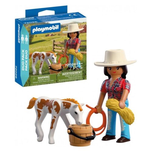Playmobil 72026 Duo Pack jinete con caballo 7 piezas