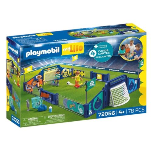 Playmobil 72056 estadio de fútbol con cuatro tarjetas
