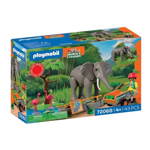 Playmobil 72068 Animals & Friends Elefante con cuidador