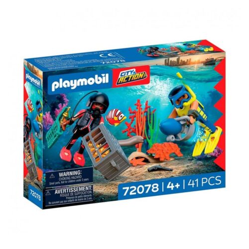 Playmobil 72078 City Action Policía buzo con tesoro