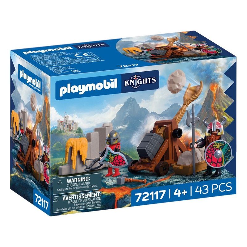 Playmobil 72117 Knights catapultas de caballeros dragón