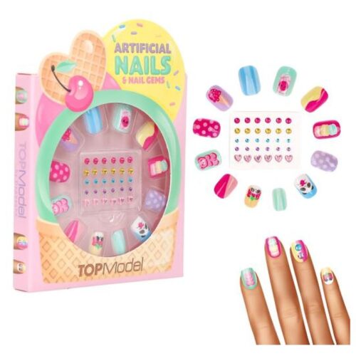 Top Model Set de uñas postizas y piedras Candy Glam 14072