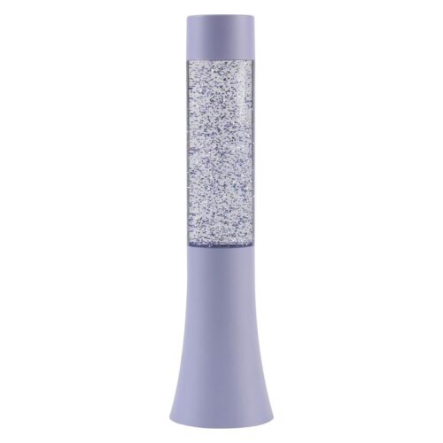 Lámpara de lava 33,5 cm glitter violeta 0,7W 5 V 0,15A USB XL2979