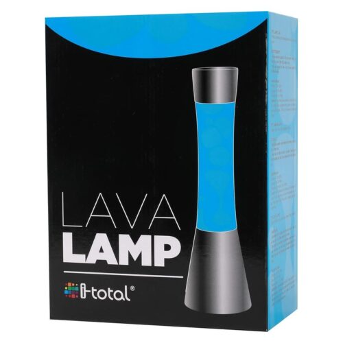 Lámpara de lava con base plata 40 cm 30W 230V 50Hz XL1773