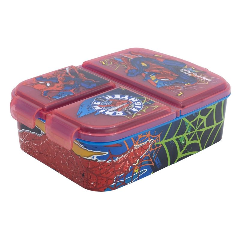 Stor Marvel Spiderman sandwichera múltiples compartimentos "moving target" 83520