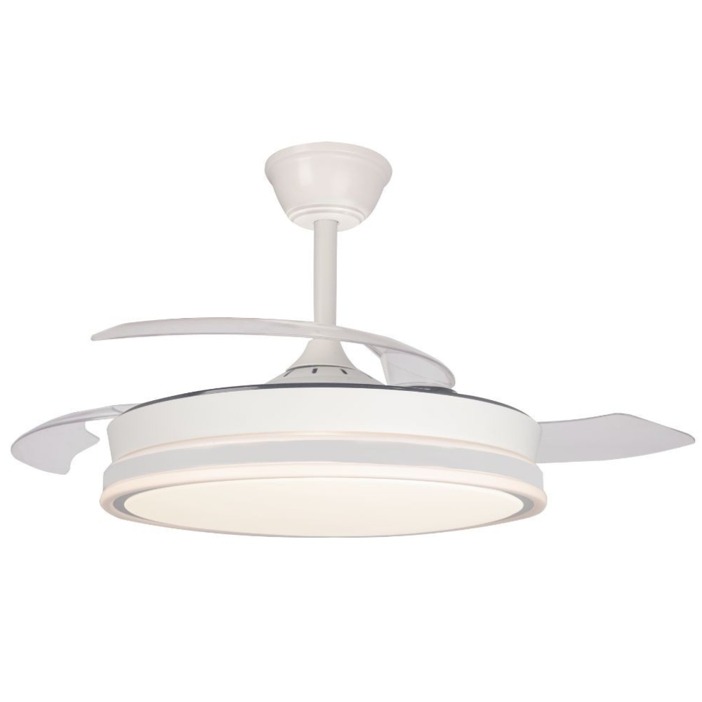 Ventilador de Techo NAO DC Blanco con Luz LED 4400 Lúmenes 3 Tonos - Motor Silencioso y Función Invierno/Verano - Imagen 5