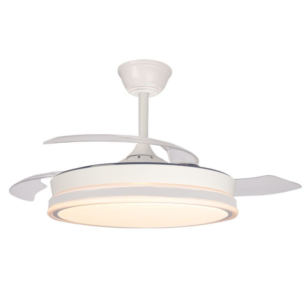 Ventilador de Techo NAO DC Blanco con Luz LED 4400 Lúmenes 3 Tonos - Motor Silencioso y Función Invierno/Verano - Imagen 4