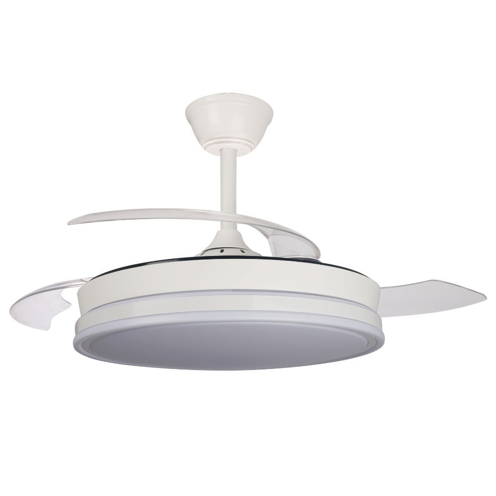 Ventilador de Techo NAO DC Blanco con Luz LED 4400 Lúmenes 3 Tonos - Motor Silencioso y Función Invierno/Verano - Imagen 3