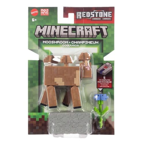 Mattel Figura articulada de Mooshroom Minecraft 8cm JJR95