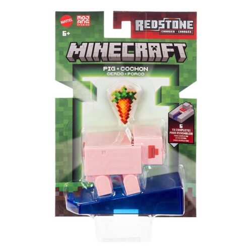 Mattel Figura articulada de cerdo Minecraft 8cm JJR96