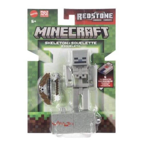 Mattel Figura articulada de Esqueleto Minecraft 8cm JJR93